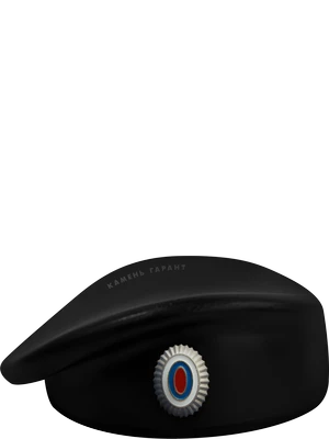 Черный берет спецподразделений с триколором